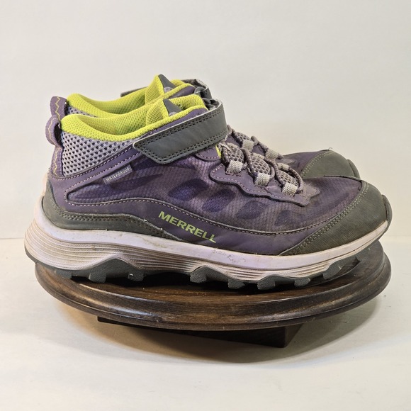Merrell Moab Speed Low Kids Size 4.5 Hiking Shoes Waterproof Trail‎ MK166276 - Picture 1 of 8